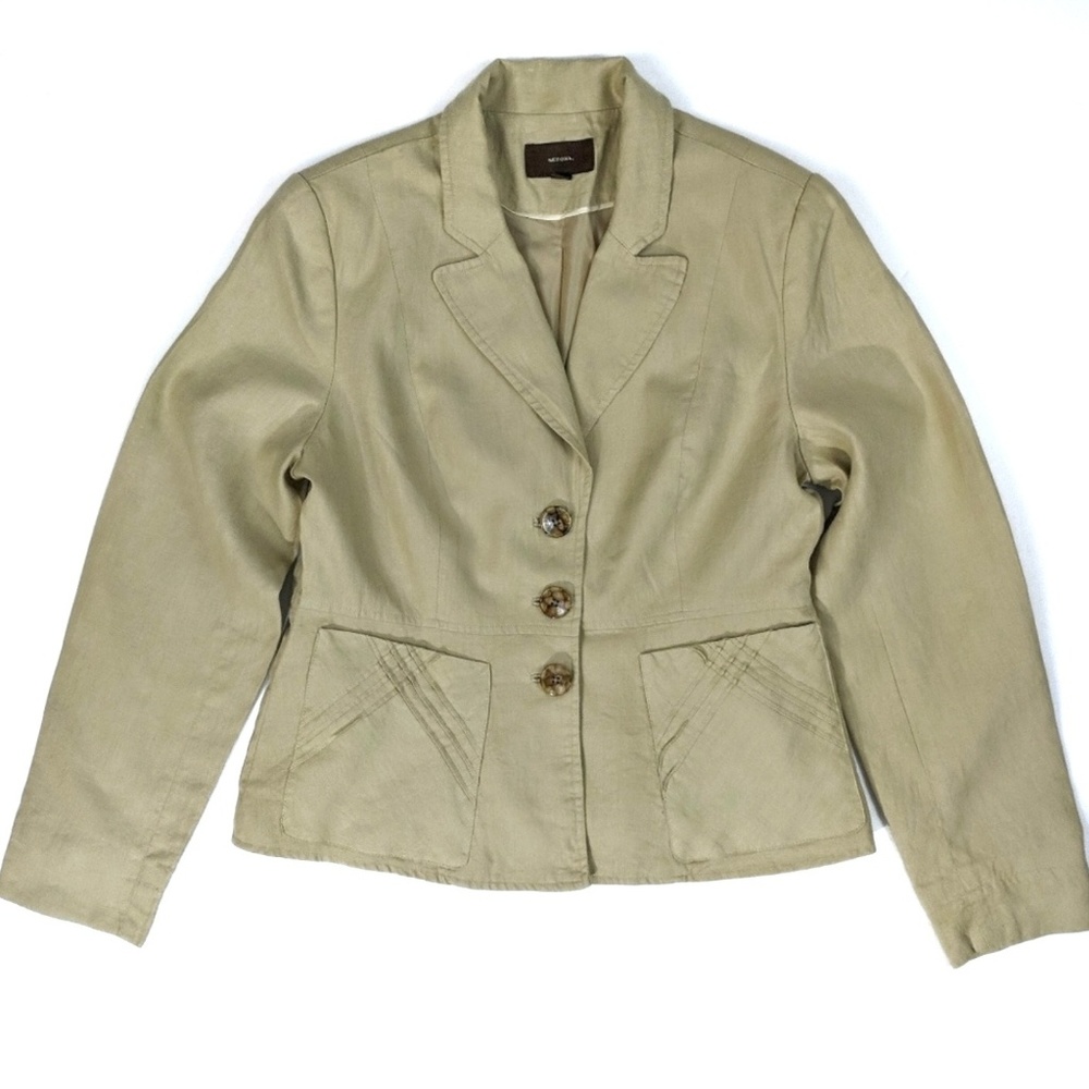Merona Linen Blazer Jacket Size 14